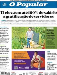 Capa do jornal O Popular 13/12/2023