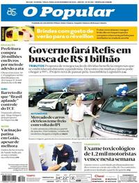 Capa do jornal O Popular 26/12/2023