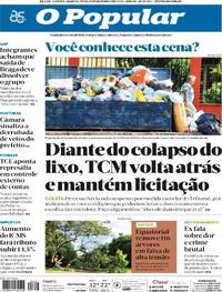 Capa do jornal O Popular 27/12/2023