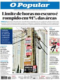 Capa do jornal O Popular 01/04/2024