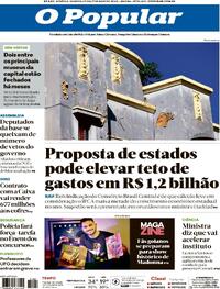 Capa do jornal O Popular 01/05/2024