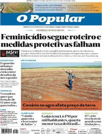 Capa do jornal O Popular 02/03/2024