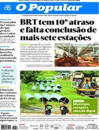 Capa do jornal O Popular 03/01/2024
