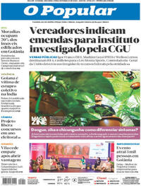 Capa do jornal O Popular 04/03/2024