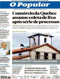 Capa do jornal O Popular 06/03/2024