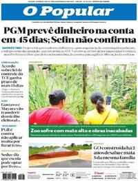 Capa do jornal O Popular 08/03/2024