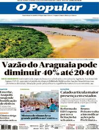 Capa do jornal O Popular 12/02/2024