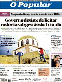Capa do jornal O Popular 13/03/2024