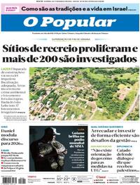 Capa do jornal O Popular 16/03/2024