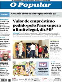 Capa do jornal O Popular 17/01/2024