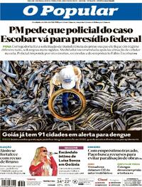 Capa do jornal O Popular 19/01/2024