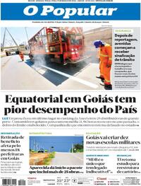 Capa do jornal O Popular 19/03/2024