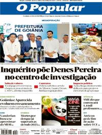Capa do jornal O Popular 21/03/2024