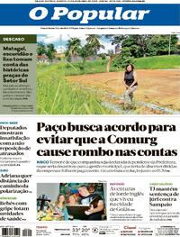 Capa do jornal O Popular 24/04/2024