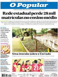Capa do jornal O Popular 25/03/2024