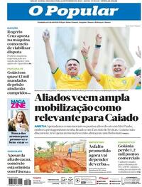 Capa do jornal O Popular 26/02/2024