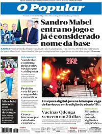 Capa do jornal O Popular 29/03/2024