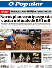 Capa do jornal O Popular 01/05/2025