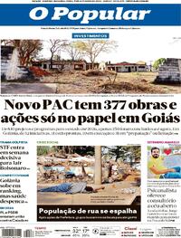 Capa do jornal O Popular 01/09/2025