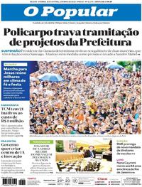 Capa do jornal O Popular 02/05/2025