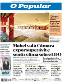 Capa do jornal O Popular 02/10/2025