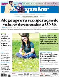 Capa do jornal O Popular 03/05/2025