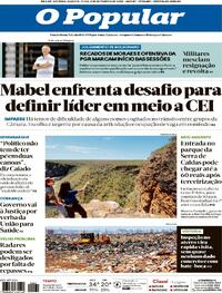 Capa do jornal O Popular 03/09/2025
