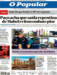 Capa do jornal O Popular 03/10/2025