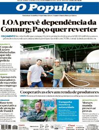 Capa do jornal O Popular 03/11/2025