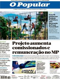 Capa do jornal O Popular 03/12/2025