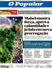 Capa do jornal O Popular 04/07/2025