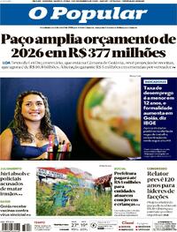 Capa do jornal O Popular 04/12/2025