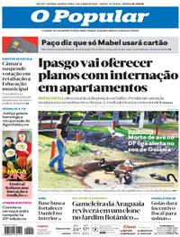 Capa do jornal O Popular 05/06/2025