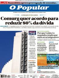 Capa do jornal O Popular 05/07/2025