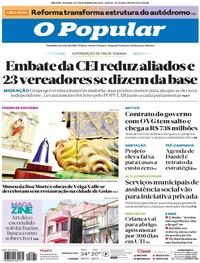 Capa do jornal O Popular 06/09/2025