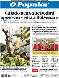 Capa do jornal O Popular 06/11/2025