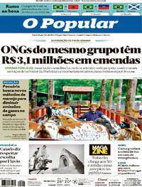 Capa do jornal O Popular 06/12/2025