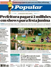 Capa do jornal O Popular 07/06/2025