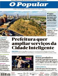 Capa do jornal O Popular 07/08/2025