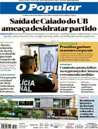 Capa do jornal O Popular 07/10/2025