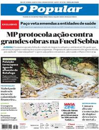 Capa do jornal O Popular 08/05/2025