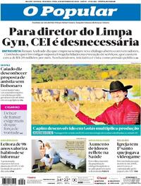 Capa do jornal O Popular 08/09/2025