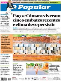 Capa do jornal O Popular 08/10/2025