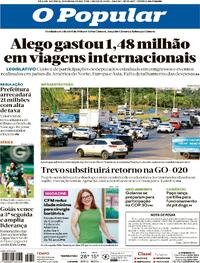 Capa do jornal O Popular 09/06/2025