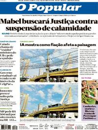 Capa do jornal O Popular 09/10/2025
