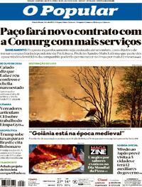 Capa do jornal O Popular 10/07/2025