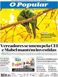 Capa do jornal O Popular 12/08/2025