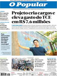 Capa do jornal O Popular 13/10/2025