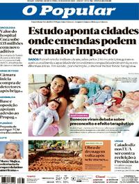 Capa do jornal O Popular 14/05/2025