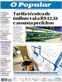 Capa do jornal O Popular 16/05/2025